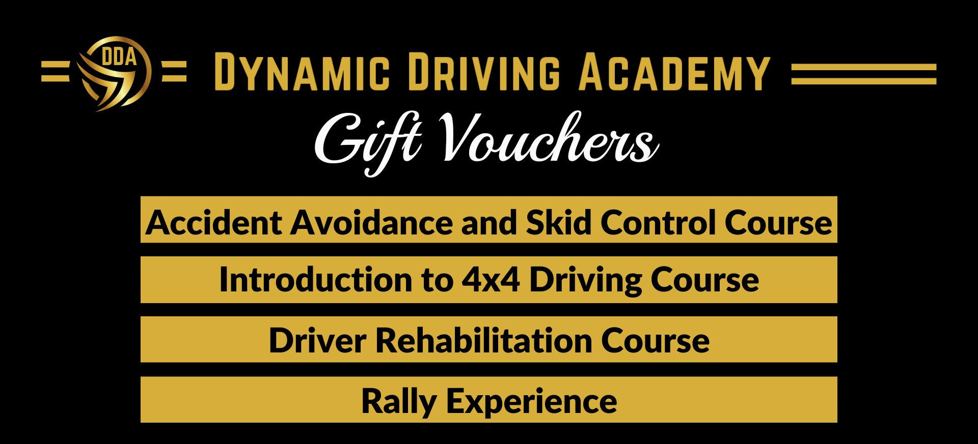 DDA Gift Vouchers